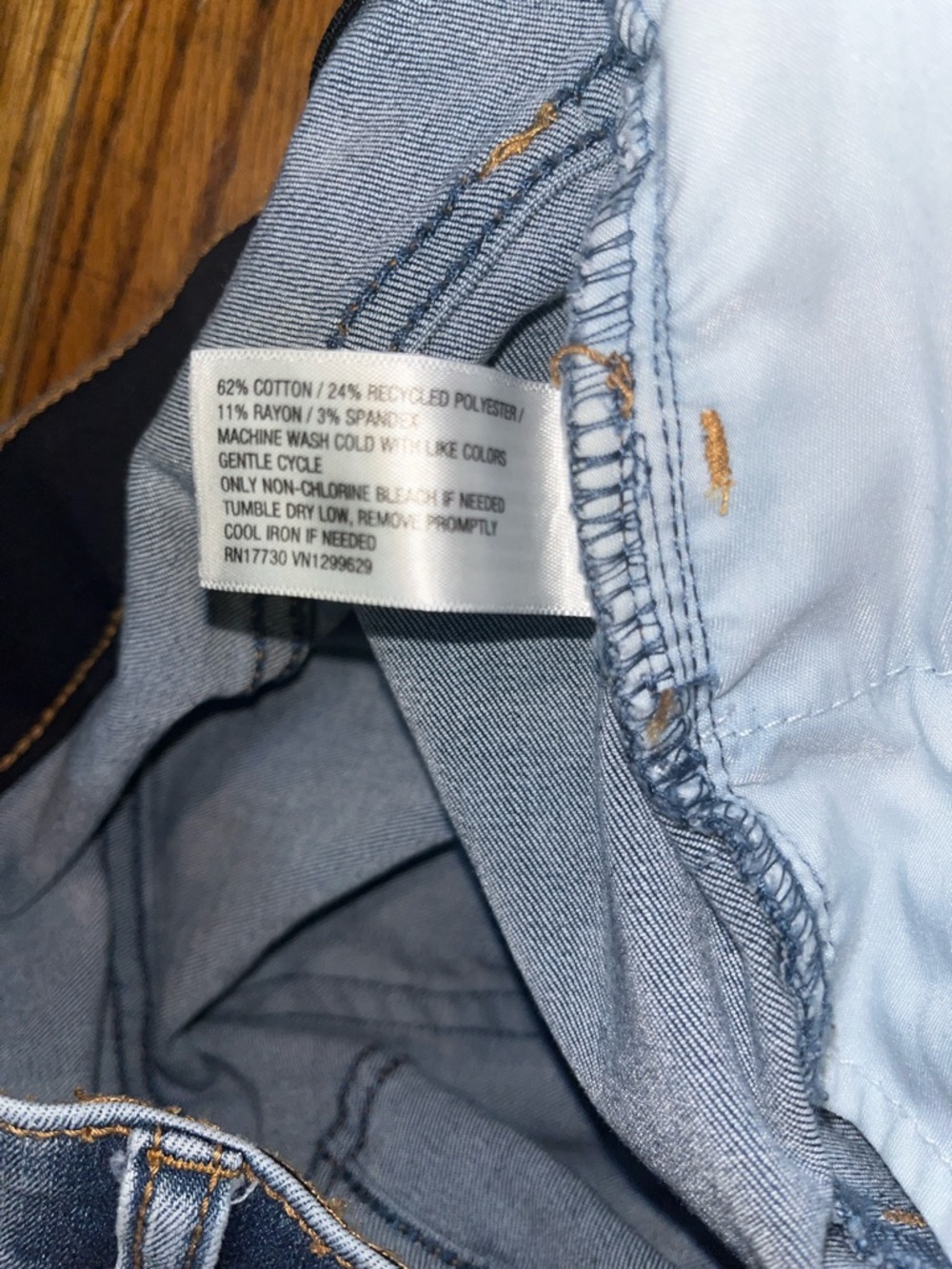 Ava & Viv High Rise Skinny Women’s Blue Denim Jeans Size 26 - Picture 8 of 10